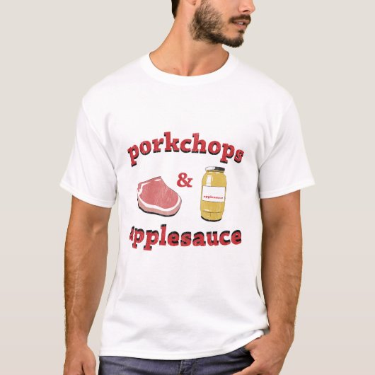 T-shirt porkchops et compote de pommes (Devant)