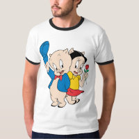 Porky Pig and Petunia