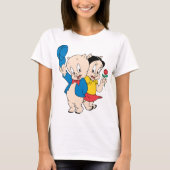 T-shirt Porky Pig and Petunia (Devant)