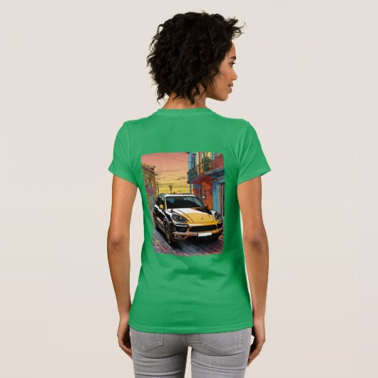T-shirt Porsche Cayenne (Dos entier)