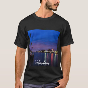 T-shirt Port de Volendam illuminé la nuit