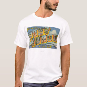 T-shirt Port Huron, Michigan - grandes scènes 2 de lettre