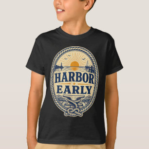 T-shirt Port La vie du lac en bateau tôt Hommes Femmes