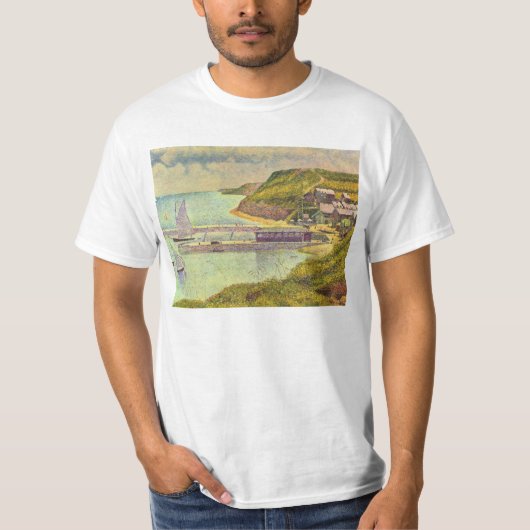 T-shirt Port Port-en-Bessin Haute Marée par Georges Seurat (Devant)