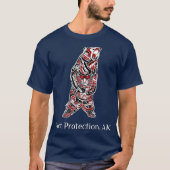T-shirt Port Protection Alaska Native American Brown (Devant)