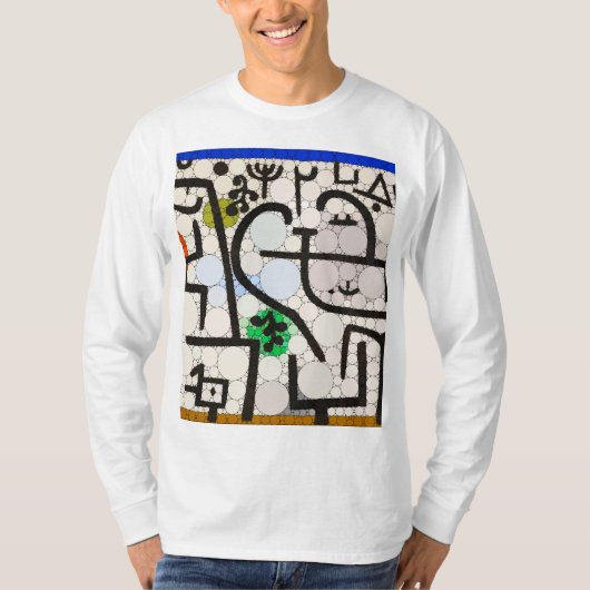 T-shirt Port riche, points d'infini par après Paul Klee (Devant)