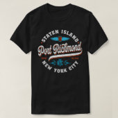 T-shirt Port Richmond New York City Staten Island (Design devant)
