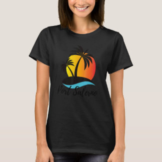 T-shirt Port Salerno Floride Palmier Vacances Plage Trop