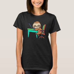 T-shirt Portable amusant Accueil Bureau Travail Fente Mais