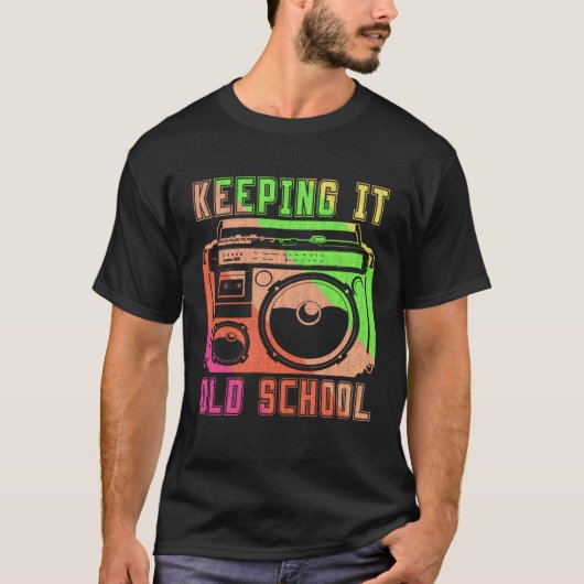 T-shirt Portable stereo 80s 90s Retro Music (Devant)