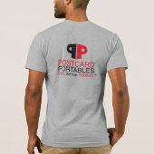 T-shirt Portables Cartes Postales (Dos)