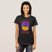 T-shirt portail de la dimension chat Halloween (Devant entier)
