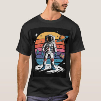 T-shirt Portail des étoiles - L'astronaute face au cosmos