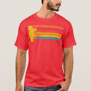 T-shirt PortAlfredBagotville Québec Canada Distres Vintage