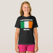 T-shirt Portarlington, Irlande avec drapeau irlandais Fill (Devant entier)