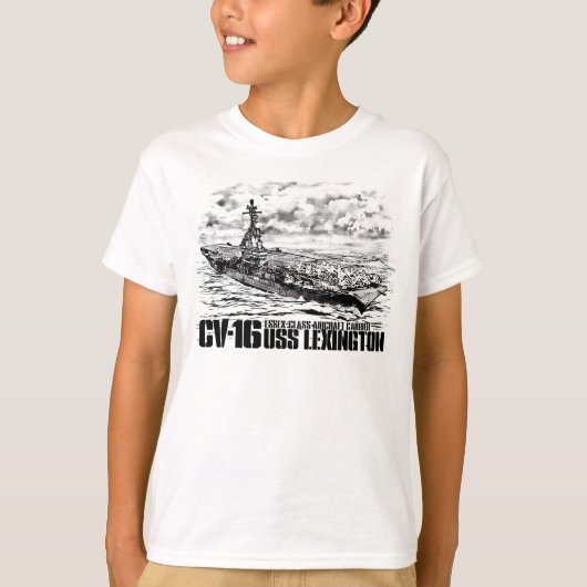 T-shirt Porte-avions Lexington Shirt (Devant)