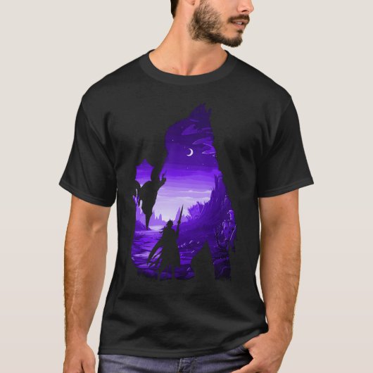T-shirt Porte Baldurs 3 - Illusion négative de Shadowheart (Devant)