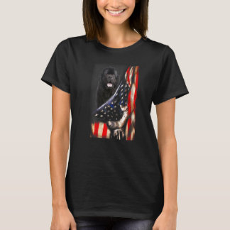 T-shirt Porte-chien patriotique Vêtements de chien Usa Dra