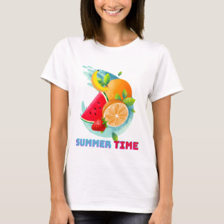 T-shirt Porte - clé de fruits frais d'été