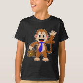 T-shirt Porte-documents Monkey Businessman (Devant)
