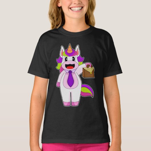 T-shirt Porte-documents Unicorn Business (Devant)