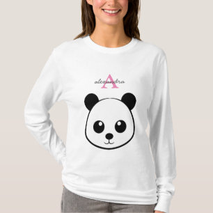 T-shirt Porte-panda coutume Monogramme