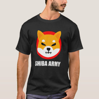 T-shirt Porte-pièce en cristal de cryptomonnaie Shiba Inu