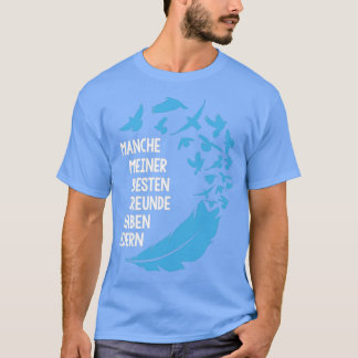 T-shirt Porte pigeon pigeon pigeon fantaisiste plume pigeo