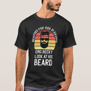 T-shirt Portée Pour Son Plaisir Drôle Barbe Faciale Cheveu