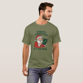 T-shirt Portefeuille de père Noël - Funny Christmas Trader (Devant entier)