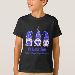 T-shirt Porter Bleu Pour Ataxia Telangiectasia Sensibilisa