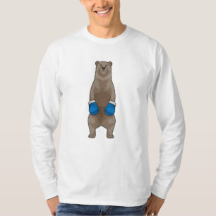 T-shirt Porter comme boîte avec gants de boxe