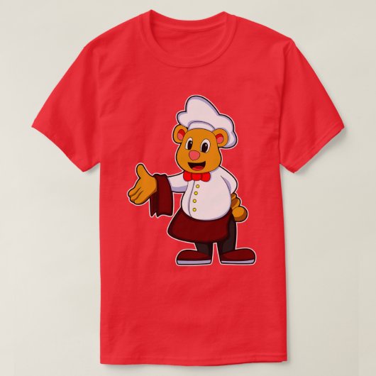 T-shirt Porter comme cuire avec un casquette Chefs (Design devant)