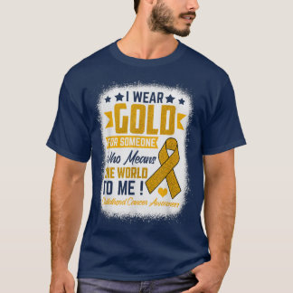 T-shirt Porter De L'Or Pour Quelqu'Un Signifie Le Cancer M