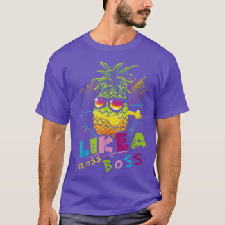 T-shirt Porter Des Lunettes De Soleil À L'Ananas Floss Com