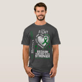 T-shirt Porter le ruban vert Mes frères combattent la céré (Devant entier)