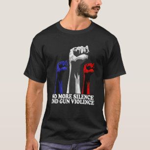 T-shirt Porter Orange Anti Gun Plus Silence End Gun Viole