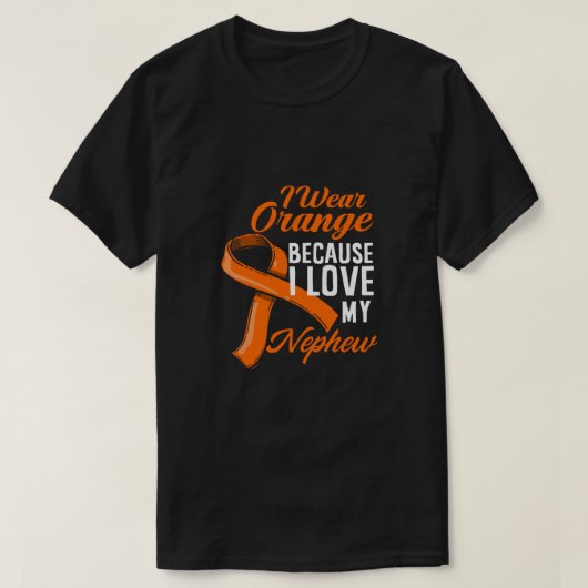 T-shirt Porter Orange pour ma conscience du cancer du rein (Design devant)