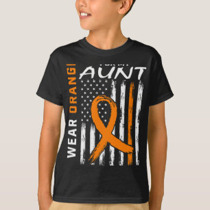 T-shirt Porter Orange pour ma tante Sclérose en plaques