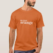 T-shirt porter orange #wearorange (Devant)