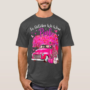 T-shirt Porter Pink Breast Cancer Sensibilisation Citrouil
