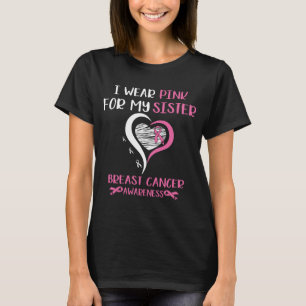 T-shirt Porter Ruban rose Soeur Cancer du sein Guerrier