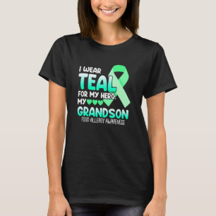 T-shirt Porter Turquoise pour Grandson Sensibilisation aux