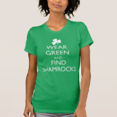 T-SHIRT PORTER VERT ET TROUVER SHAMROCK (Devant)