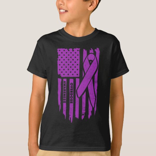 T-shirt Porter Violet Surdose de sensibilisation Cadeaux O (Devant)