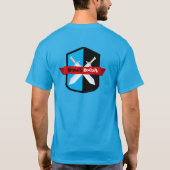 T-shirt Porteur d'armure bleu (Dos)