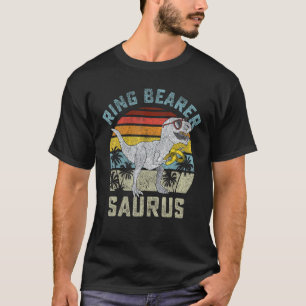 T-shirt Porteur de bague Saurus Dinosaur Mariage Rex Ring 