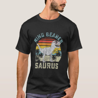 T-shirt Porteur de l'anneau Saurus Dinosaur Mariage