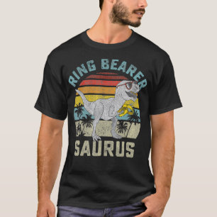 T-shirt Porteur de l'anneau Saurus Dinosaur Mariage T Re R