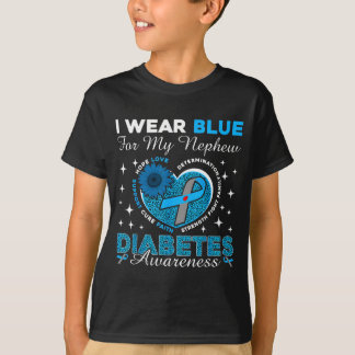 T-shirt Portez du bleu pour la sensibilisation au diabète